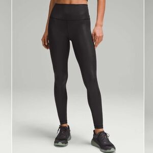 LULULEMON Wunder Train High-Rise Tight 28"‎ In Radiate Foil Print Black Size 12